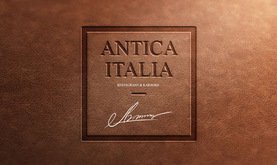 Логотип и фирменный стиль ресторана Antiсa Italia